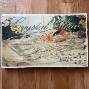 Crystal Clear Rectangular Platter